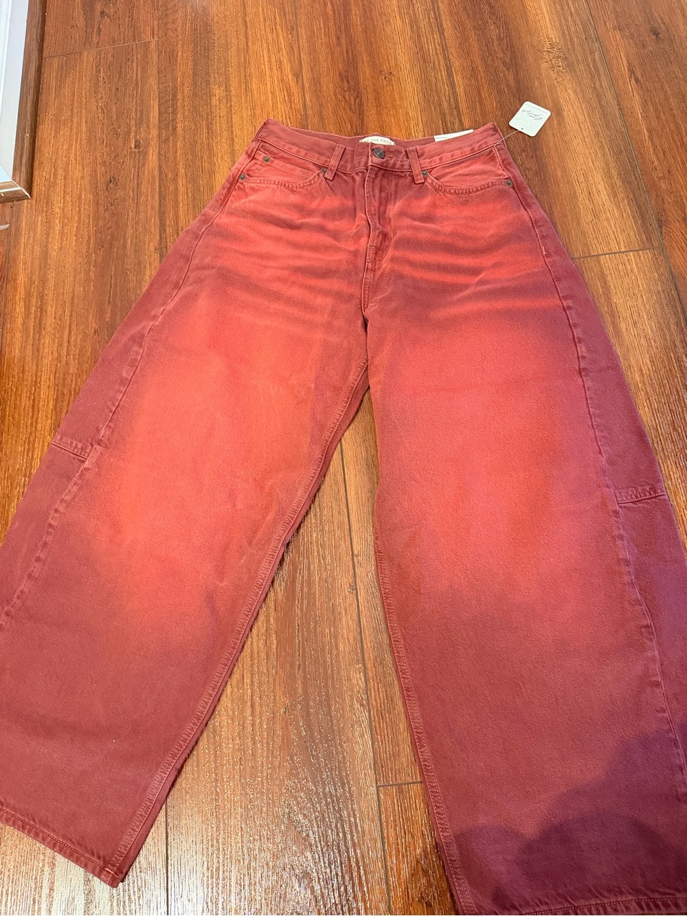 We The Free Wide-Leg Jeans Faded Red bodie Aro